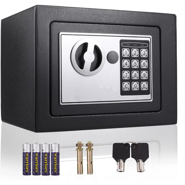 Homdox Fireproof Security Box Safe Lock Boxes WallAnchoring Digital
